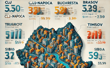 Prețul mediu al unui metru pătrat în România