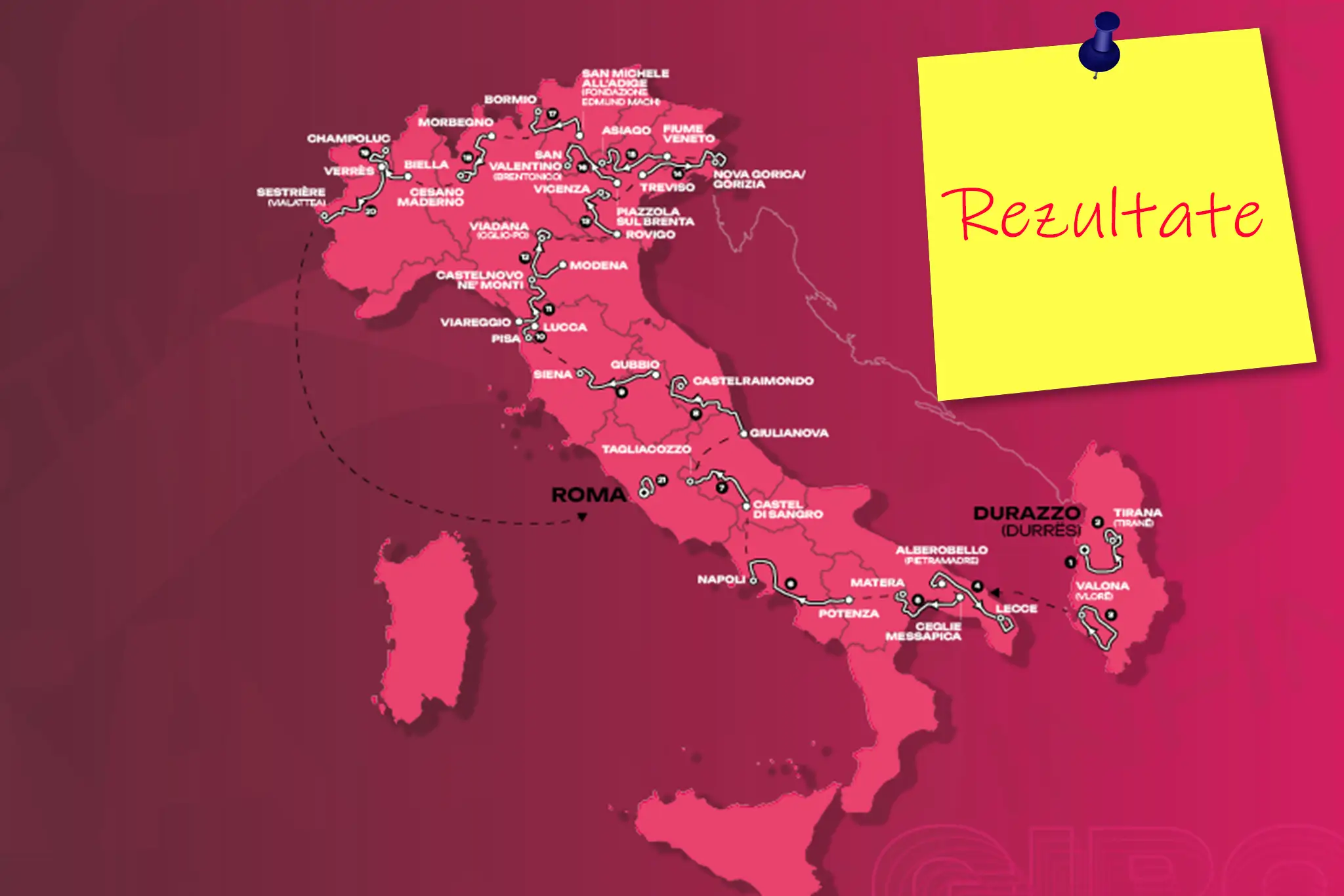 Turul Italiei 2025 Rezultate