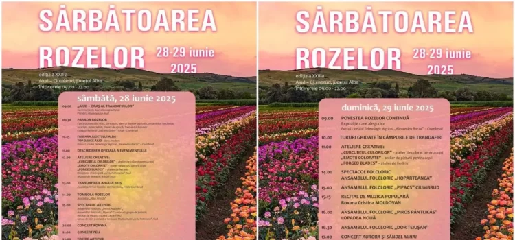 Sărbătoarea Rozelor 2025