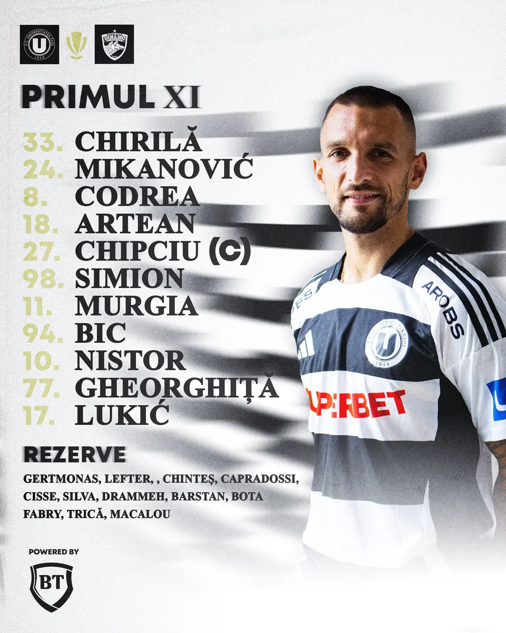 U Cluj - Dinamo Duelul Cu Numarul 101 In Prima Liga 2 U cluj primul 11